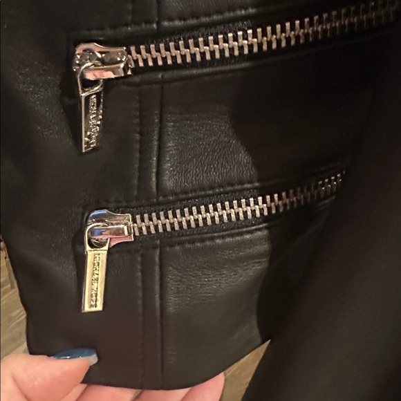 Michael, Michael Kors Black Genuine Lamb Leather Jacket - Like New! - Picture 9 of 13